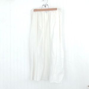 White Linen Flax Skirt